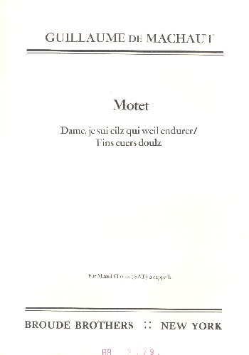 Dame je sui cilz qui weil endurer