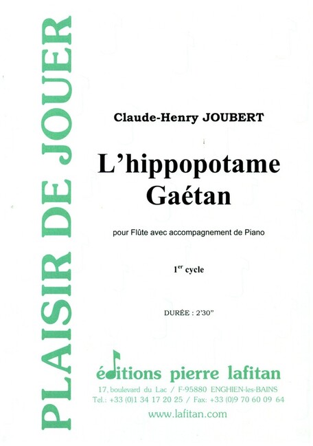 L'hippopotame Gaétan 1er cycle