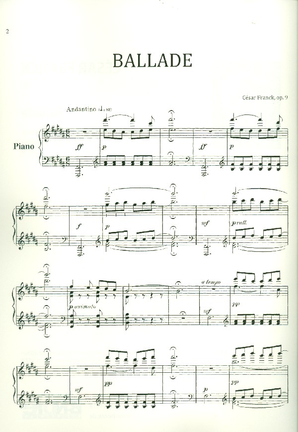 Ballade H-Dur op.9