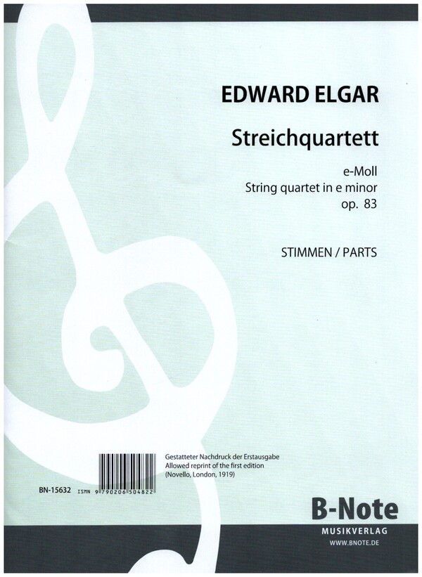 Streichquartett (Stimmensatz) e-Moll op.83