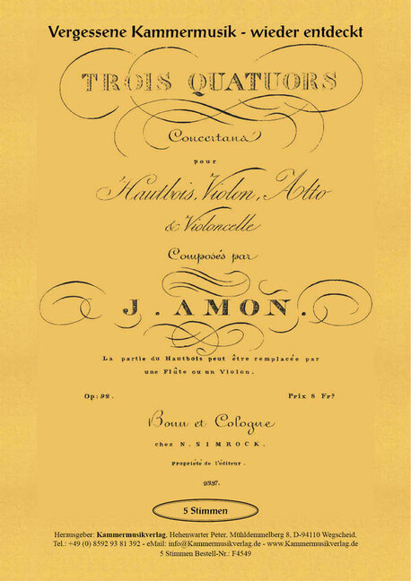 3 Quartette op.92