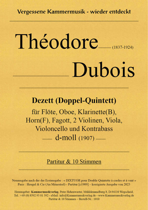 Doppel-Quintett d-Moll