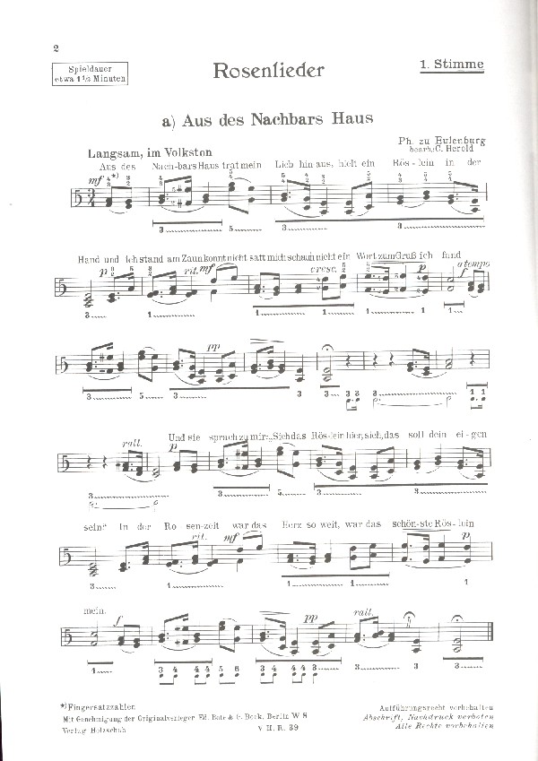 Rosenlieder