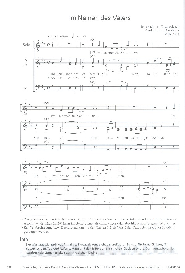 3 Voices Band 2 - Geistliche Chormusik