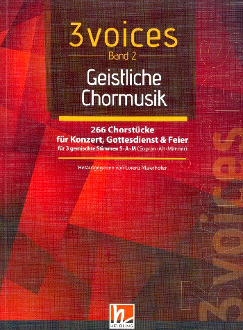 3 Voices Band 2 - Geistliche Chormusik