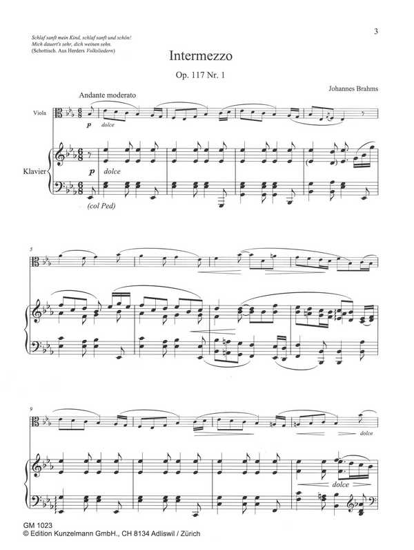 Intermezzo op.117,1