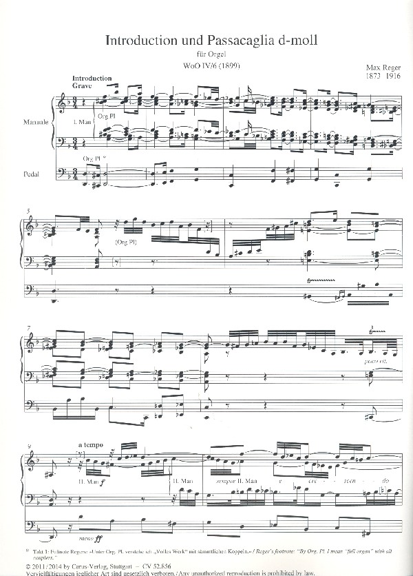 Introduction und Passacaglia d-Moll WoOIV/6