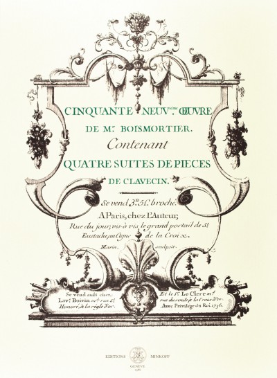Quatre Suites de Pièces de Clavecin op. 59