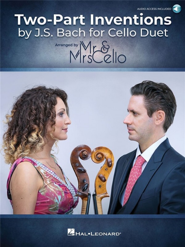 Two-Part Inventions by J.S. Bach for Cello Duet (+Online Audio)