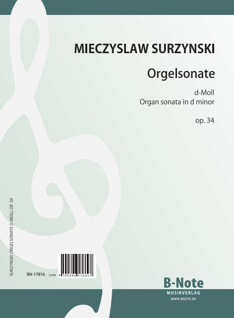 Orgelsonate d-Moll op.34