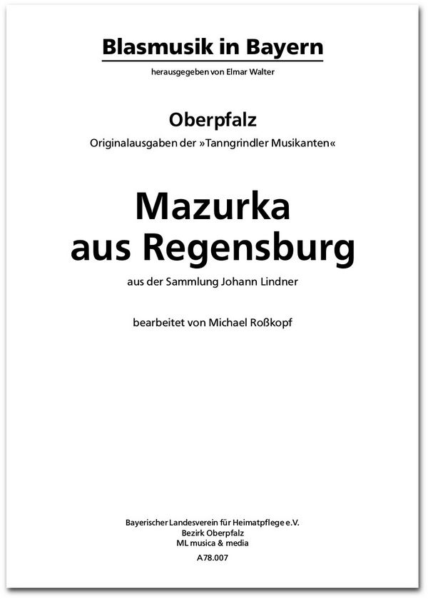 Sammlung Johann Lindner, Mazurka aus Regensburg