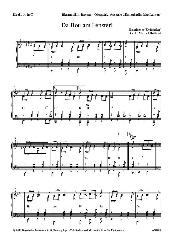 Traditional / Volksweise, Da Bou am Fensterl - Zwiefacher