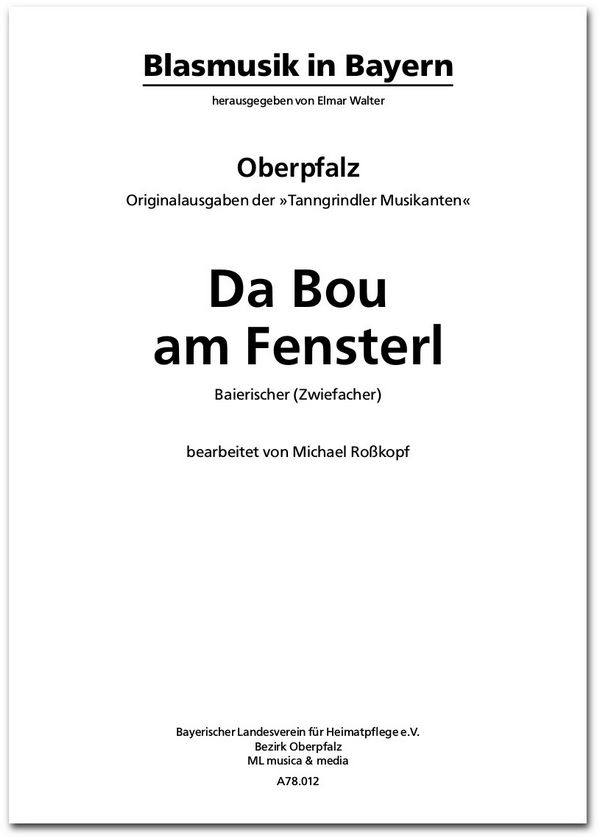 Traditional / Volksweise, Da Bou am Fensterl - Zwiefacher