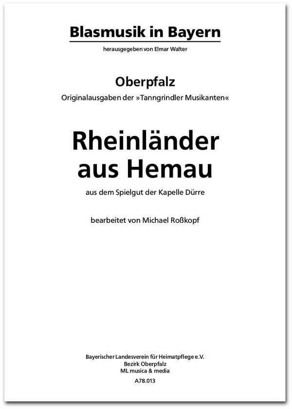 Spielgut der Kapelle Dürre, Rheinländer aus Hemau