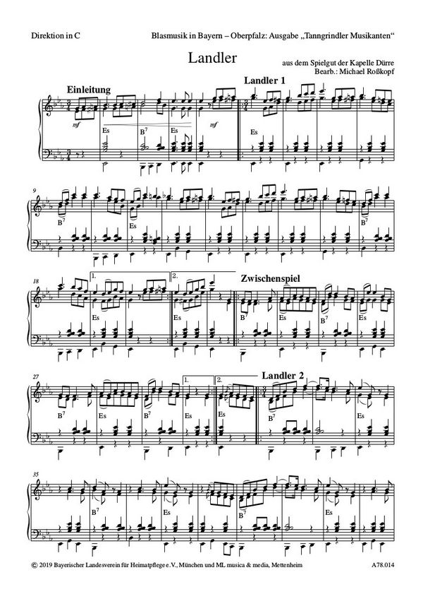 Spielgut der Kapelle Dürre, Landler