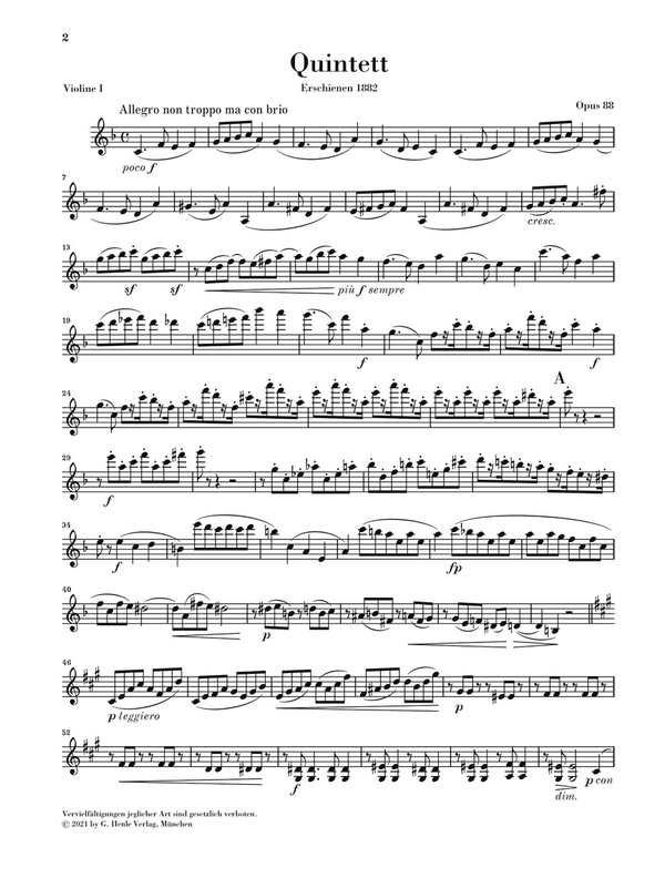 Streichquintett in F-Dur Nr.1op.88