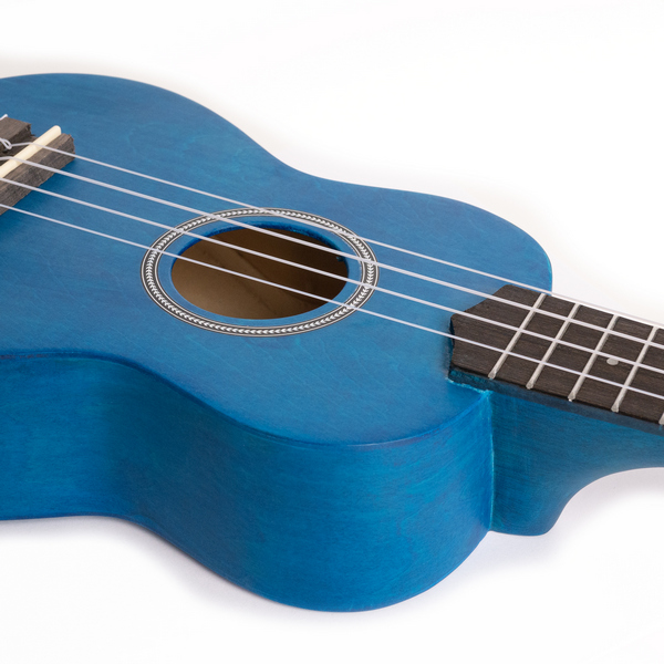 Sopran Ukulele Linde Blau Set
