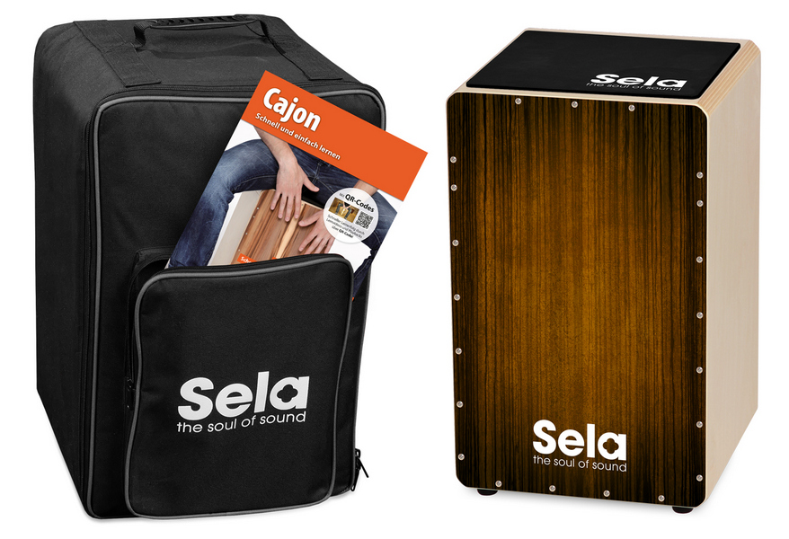 Varios Bundle Brown (Cajon, Rucksack, Pad und Schule)