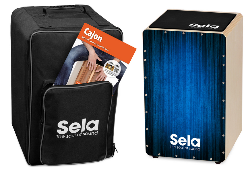 Varios Bundle Blue (Cajon, Rucksack, Pad und Schule)