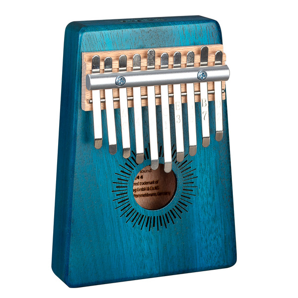 Kalimba Mahagoni 10 Blau