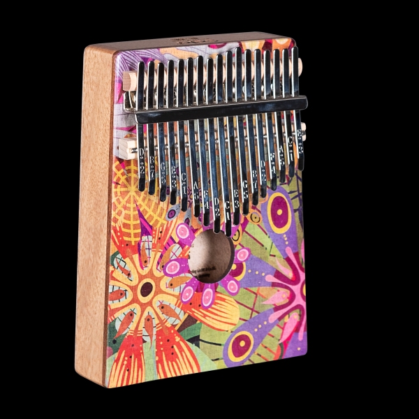 Art Series Kalimba 17 'Flower Power'