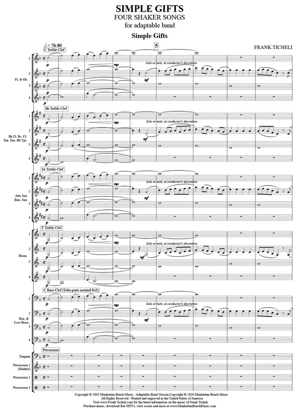 Simple Gifts: Four Shaker Songs