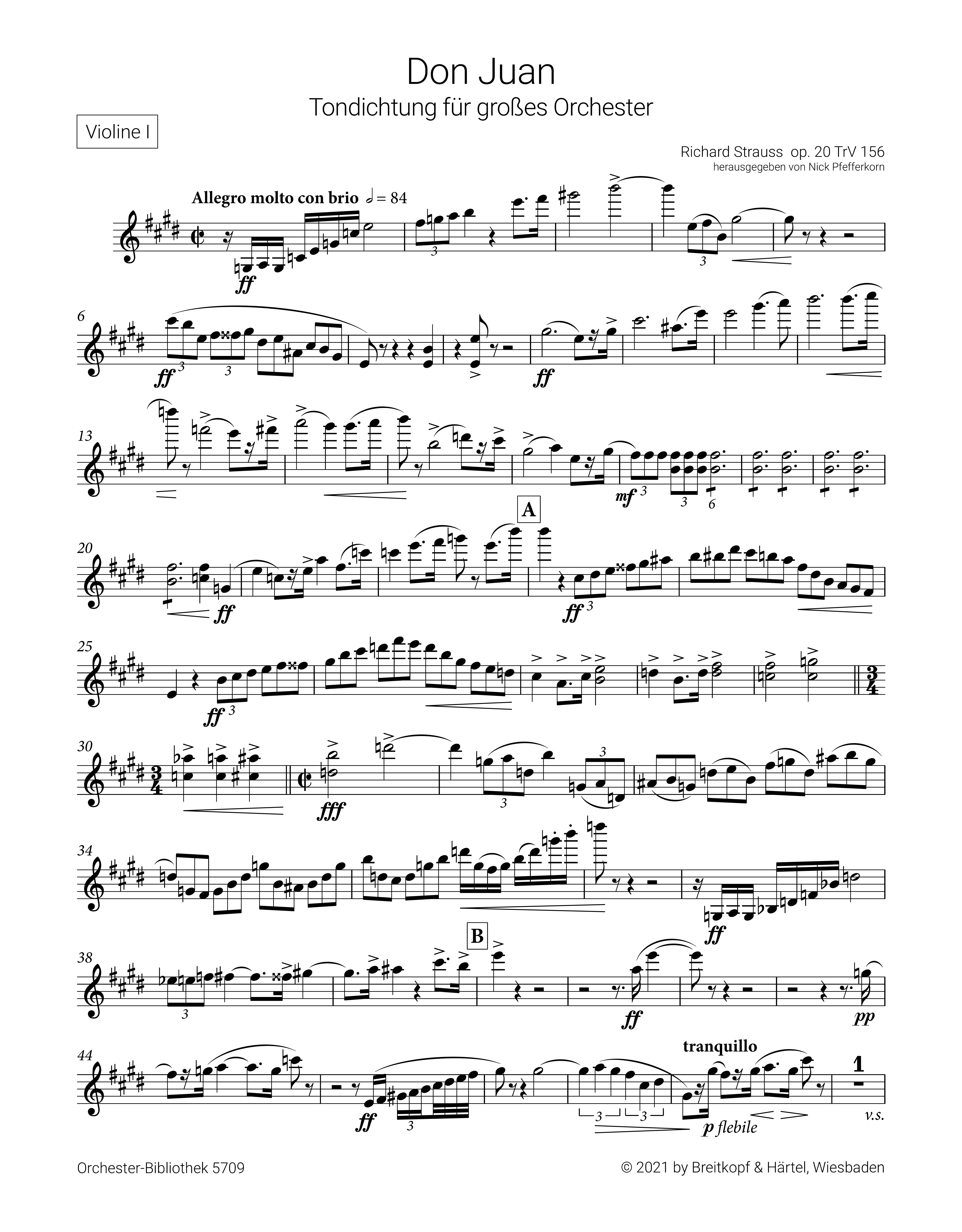 Strauss, Richard, Don Juan op. 20 TrV 156