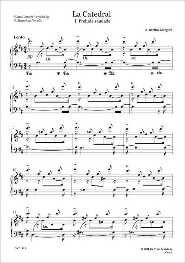 La Catedral (piano concert version)