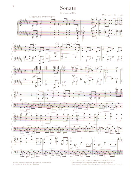 Klaviersonate H-Dur op. post. 147 D575
