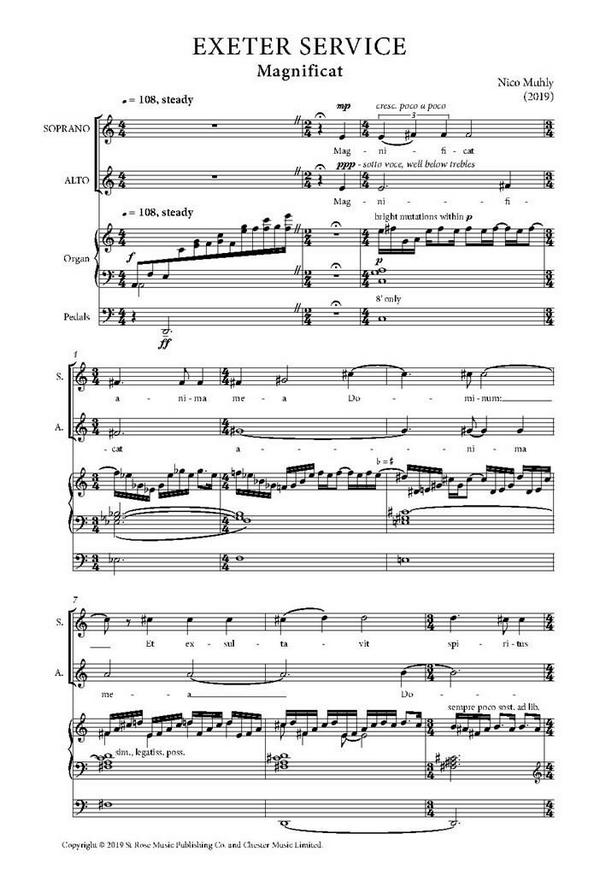 Nico Muhly, Exeter Service