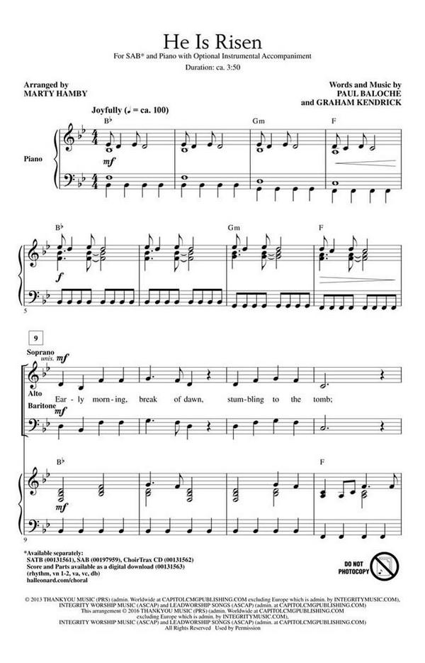 Graham Kendrick_Paul Baloche, He Is Risen