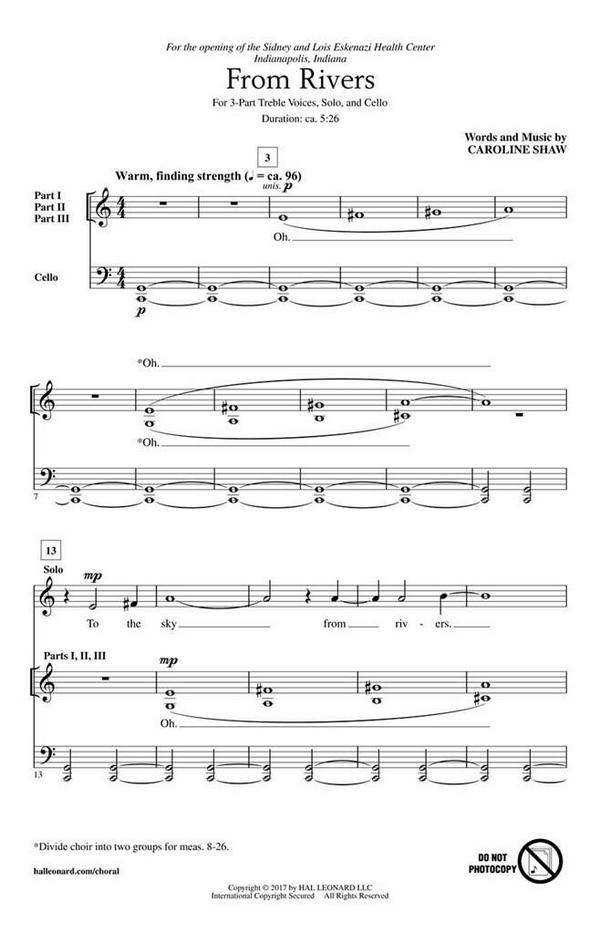 Caroline Shaw, From Rivers