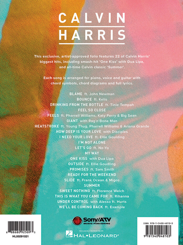 Calvin Harris: The Sheet Music Collection