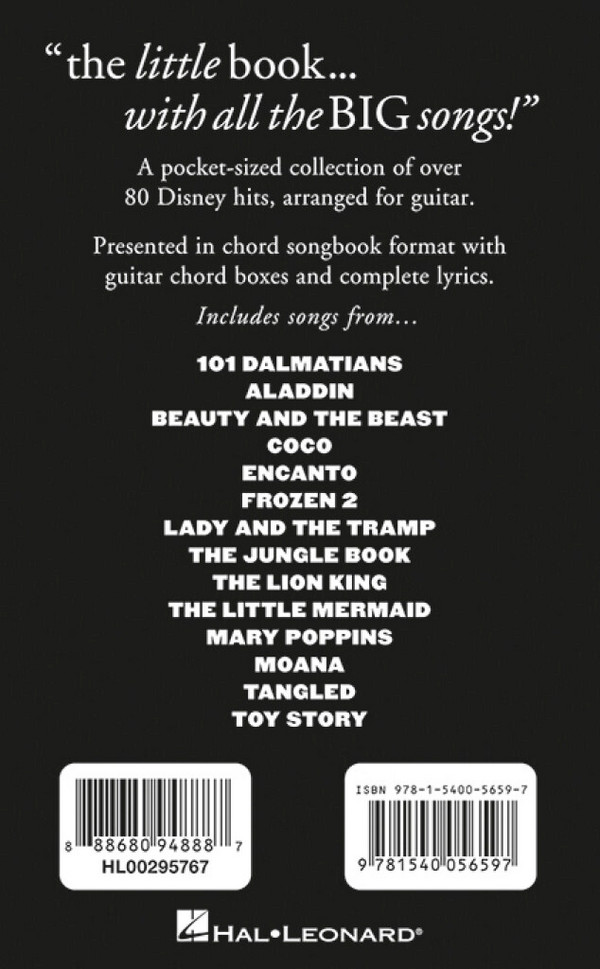 The little black Disney Songbook
