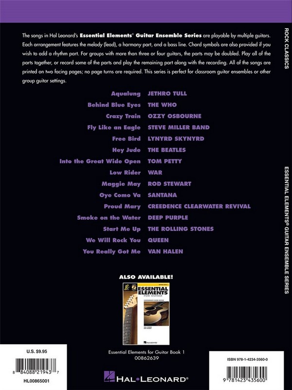 Essential Elements Guitar Ensembles - Rock Classics