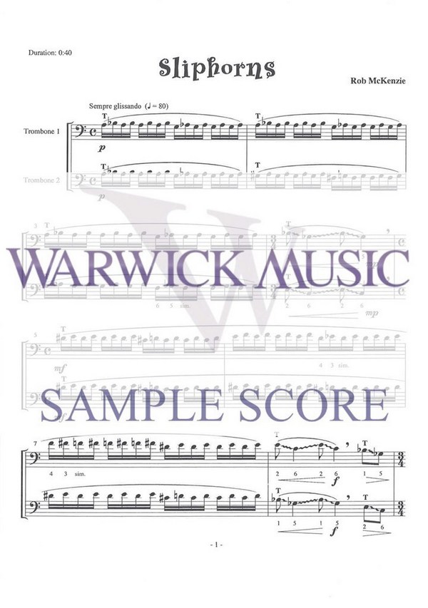 Robert McKenzie, Six Sackbut Scintillations