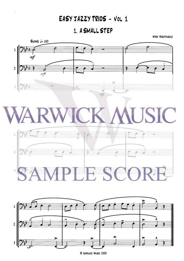 Mark Nightingale, Easy Jazzy Trios Vol 1