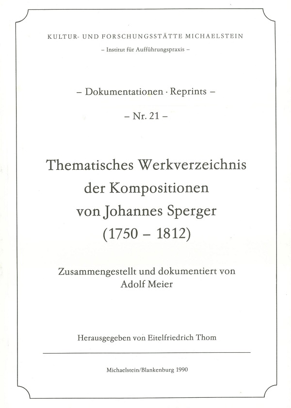 Thematisches Werkverzeichnis 
