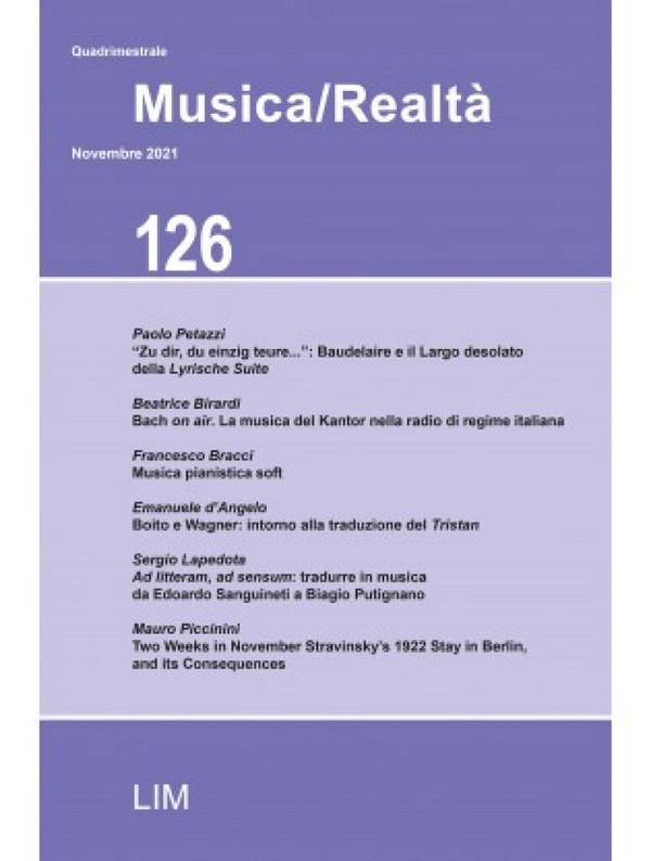 Musica Realtà 126 n. 3/2021