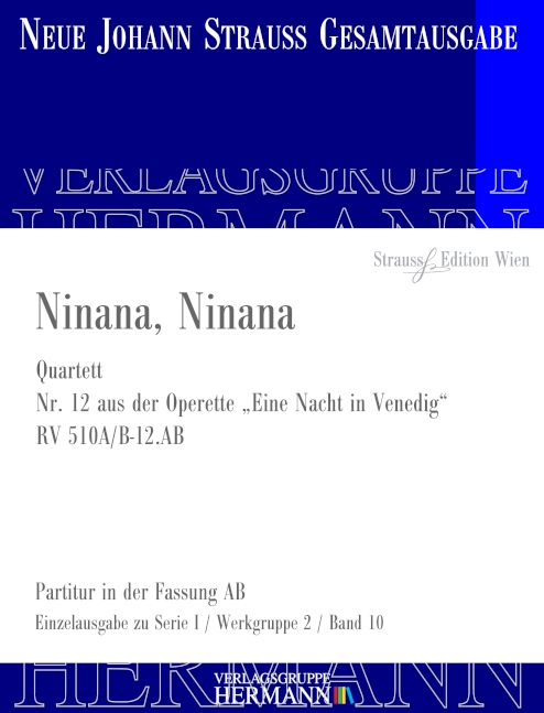 Strauß (Son), Johann, Eine Nacht in Venedig - Ninana, Ninana (Nr. 12)