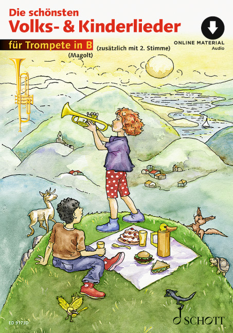 Die schönsten Volks- und Kinderlieder (+Online-Audio)
