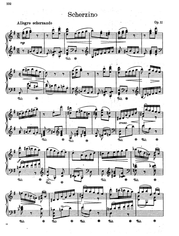 Scherzino op.11