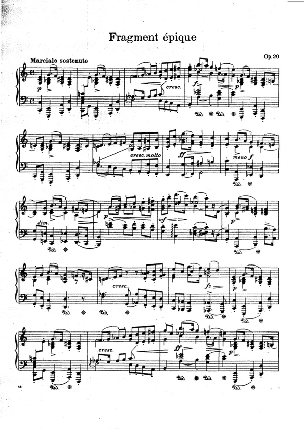 Fragment epique op.20