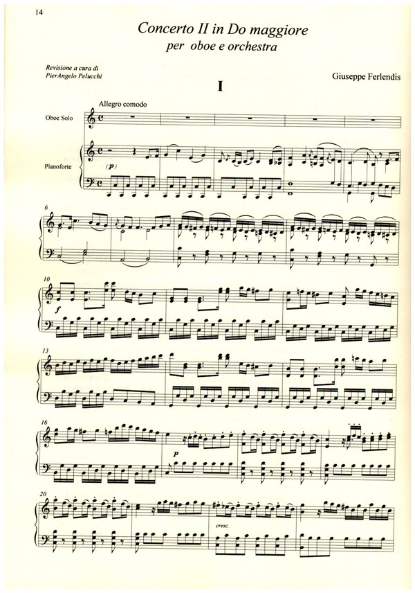 Concerto no.2 do maggiore per oboe (flauto) e orchestra