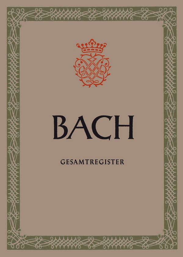 Bach, J.S., Gesamtregister