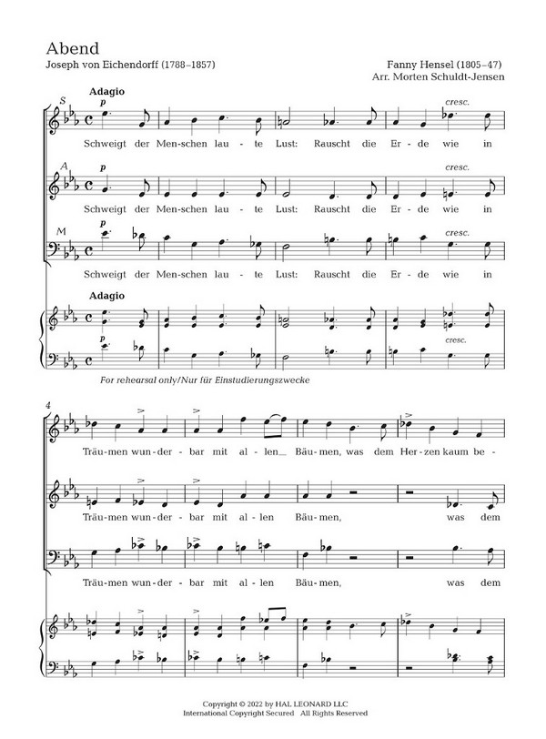 Chorlieder I/Choral Works Vol. 1