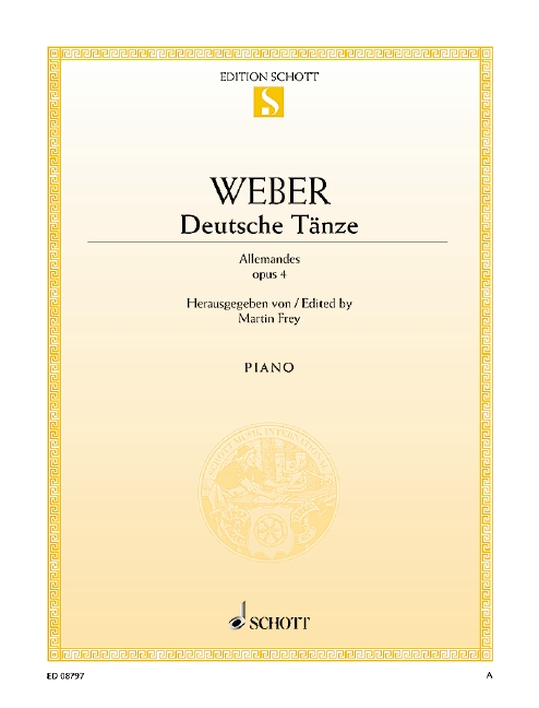 Weber, Carl Maria von, Deutsche Tänze op. 4