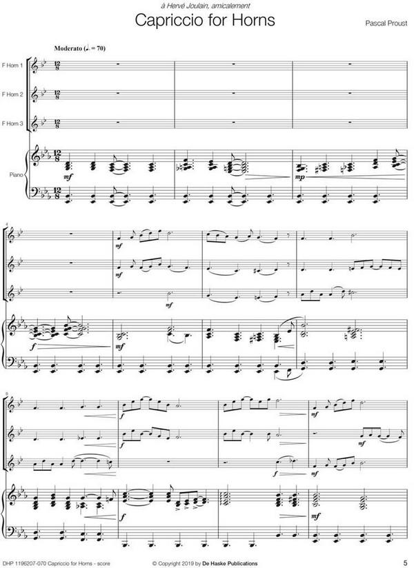 Pascal Proust Capriccio for Horns