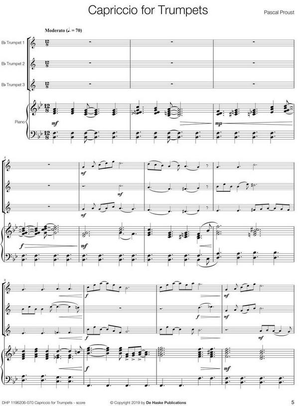 Pascal Proust Capriccio for Trumpets