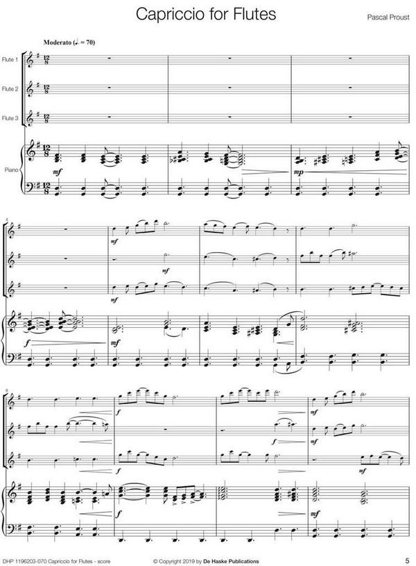 Capriccio for Flutes